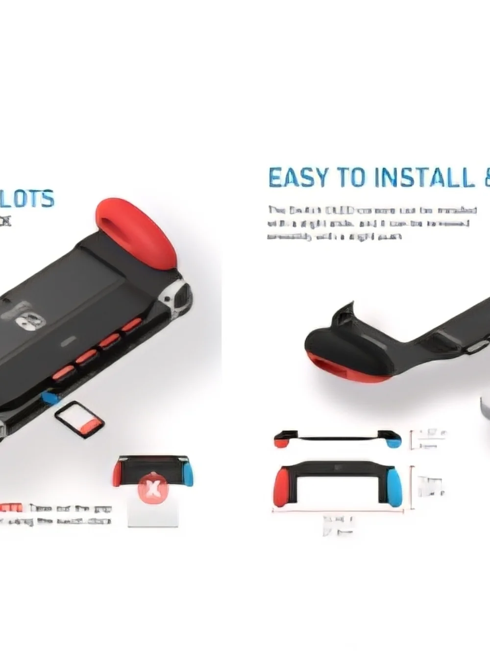 Nintendo Comfort Grip Case with Red Accents